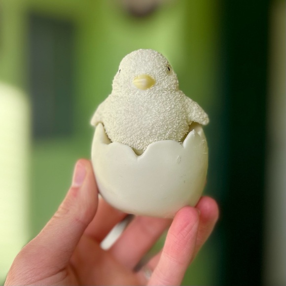 VTG Snowbabies Hatching Egg Cottagecore Farmhouse Dept. 56 Decor Art Collectible - Picture 3 of 9